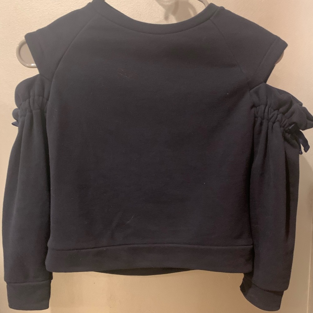 Navy Blue long sleeve blouse